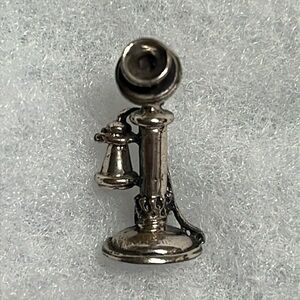Sterling Silver Vintage Telephone Pin/Brooch